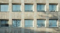 Facade of a modern building with windows and tree reflection Royalty Free Stock Photo