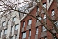 facade of a modern European hotel with windows