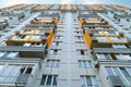 Facade of a modern multi-storey residential complex, apartment building exterior Royalty Free Stock Photo