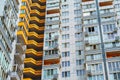 Facade of a modern multi-storey residential complex, apartment building exterior Royalty Free Stock Photo