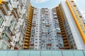 Facade of a modern multi-storey residential complex, apartment building exterior Royalty Free Stock Photo