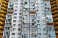 Facade of a modern multi-storey residential complex, apartment building exterior Royalty Free Stock Photo