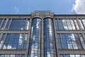 Facade modern office building with glass windows in Budapest, Hungary Royalty Free Stock Photo