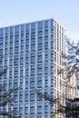 facade of a modern office residential building against the sky