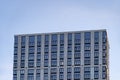 facade of a modern office residential building against the sky,