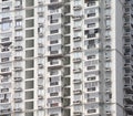 Facade of modern residential high rise building with lots of windows and apartments Royalty Free Stock Photo