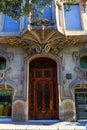 Facade of the modernist house ,Casa Comalat by Spanish architect Valeri Pupurull