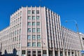 Facade of a modernist office and residential buildin