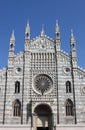 Facade of Monza cathedral, Italy Royalty Free Stock Photo