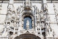 Facade of Mosteiro dos Jeronimos, Belem, Portugal Royalty Free Stock Photo