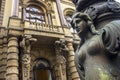 Facade of the Municipal Theater located in Ramos de Azevedo square was inaugurated in 1911 Royalty Free Stock Photo