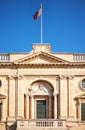 A facade of the National Library of Malta, Valletta Royalty Free Stock Photo
