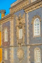 Facade of the National Palace of Pena near Sintra, Portugal Royalty Free Stock Photo