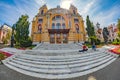 Facade of the National Theatre and Opera, Cluj-Napoca, Romania Royalty Free Stock Photo