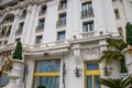 Facade of the Negresco hotel in the city of Nice
