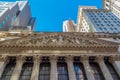 Facade of the New York Stock Exchange on Wall Street, New York, USA Royalty Free Stock Photo