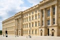 Facade of the newly built Humboldt Forum modeled on the historic city palace