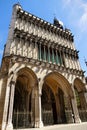 The facade of the Notre-Dame church in Dijon Royalty Free Stock Photo