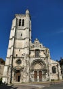 The facade of the Notre-Dame church in Tonnerre