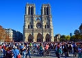 Facade of the Notre Dame de Paris