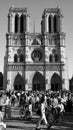 Facade of the Notre Dame de Paris