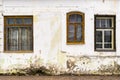 Facade of old abandoned house Royalty Free Stock Photo