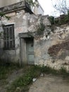 facade of an old abandoned house Royalty Free Stock Photo