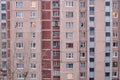 Facade of an old apartment building from the 80`s Royalty Free Stock Photo