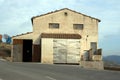 Facade of old barn still in operation