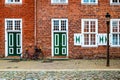 Facade of old building in the Dutch Quarter in Potsdam, Germany Royalty Free Stock Photo