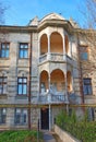 Facade of the old building. Evpatoria. Ukraine
