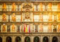 Facade of old building, Madrid, Spain Royalty Free Stock Photo