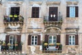 Facade of an old building in Palermo Royalty Free Stock Photo