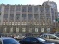 Facade of old Central Telegraph building, Moscow Royalty Free Stock Photo