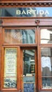 Facade of old coffee shop in Prague Royalty Free Stock Photo