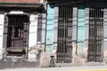 Facade of old colonial type houses in La Pastora Caracas Venezuela
