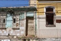 Facade of old colonial type houses in La Pastora Caracas Venezuela