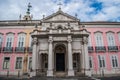 Facade of old convent, Ministry of Foreign Affairs, Square of Necessities, Estrela - Lisbon, Portugal Royalty Free Stock Photo