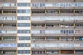 Facade of council tower block Aylesbury Estate in south east London Royalty Free Stock Photo