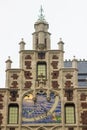 Facade of the old Delacre pharmacy at Coudenberg street in Brussels, Belgium