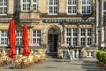 Facade of old Guilde houses at the market place in Bremen Royalty Free Stock Photo