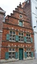 Facade of an old house in the center of Gent