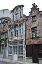 Facade of an old house in the center of Gent