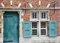 Facade of an old house in the center of Gent