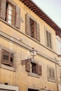 Facade of old house in Florence Royalty Free Stock Photo