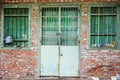 The facade of old house in Penang, Malaysia Royalty Free Stock Photo