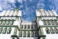 Facade Old Russian architecture of Izmaylovsky Kremlin in Moscow Royalty Free Stock Photo
