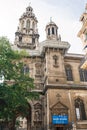 facade of old Sainte-Trinite Church in Paris