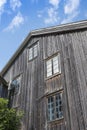 Facade old wooden farm building Halsingland