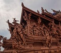 Facade ornamentation of Sanctuary of truth Architecture perspective